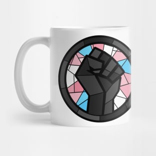 BLM Stained Glass Fist (Trans) Mug